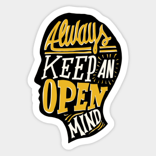 Keep Open Mind Sticker